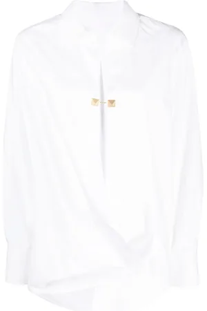 VALENTINO GARAVANI Rockstud-embellished cotton shirt
