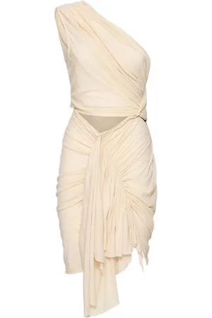 Rick Owens Fog asymmetric draped dress