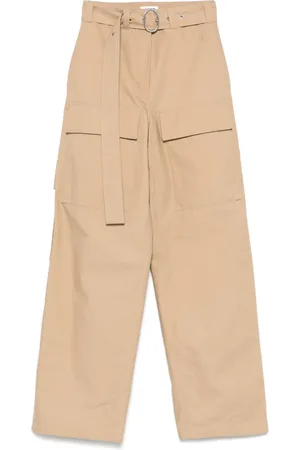 Jil Sander Logo-embroidered cargo trousers