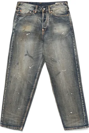Evisu 7-pocket-design washed jeans