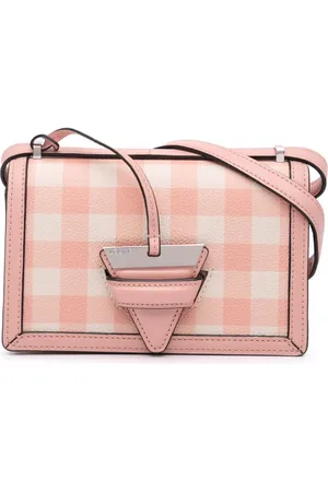 Loewe 2018 Small Leather Gingham Barcelona crossbody bag