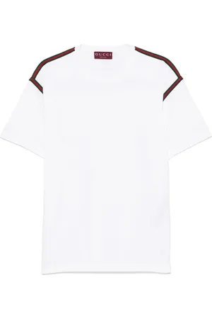 Gucci Web-detail cotton T-shirt