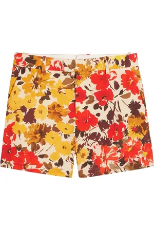 Ami Floral-print cotton shorts