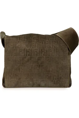 Fendi 20th Century Zucca Suede Messenger Bag crossbody bag
