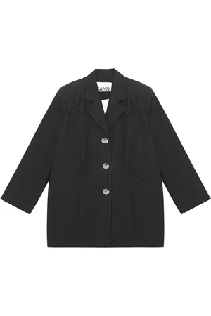 Ganni Suiting cotton blazer