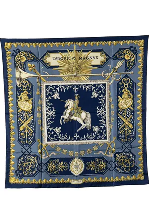 Hermès 20th Century Lvdovicvs Magnvs Silk Scarf scarves