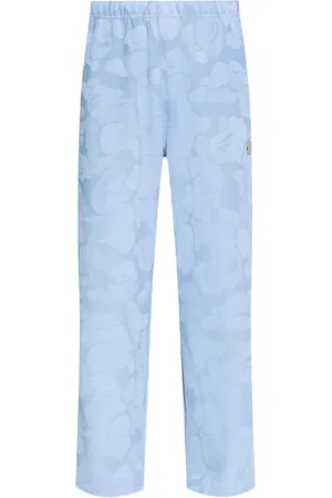 A Bathing Ape Patterned-jacquard trousers
