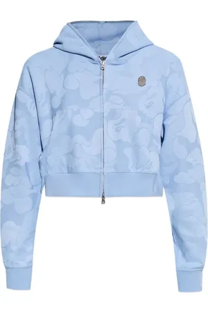 A Bathing Ape Logo zip-up hoodie