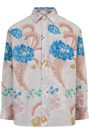 Etro Floral-print cotton shirt