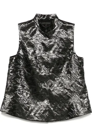 SHIATZY CHEN Mandarin-collar jacquard vest