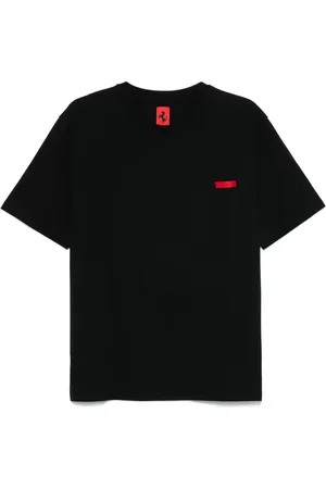 FERRARI Patch-pocket cotton T-shirt