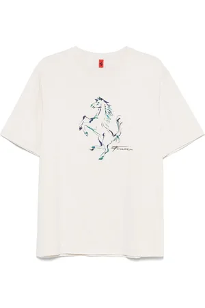 FERRARI Prancing Horse-graphic T-shirt