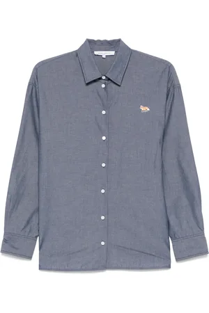 Maison Kitsuné Fox-patch shirt