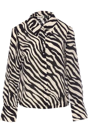 RIXO London Havan zebra-print shirt