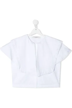 PHILOSOPHY DI LORENZO SERAFINI TEEN ruffle-trimmed cotton shirt