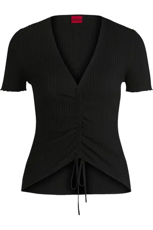 HUGO BOSS Ribbed-knit T-Shirt