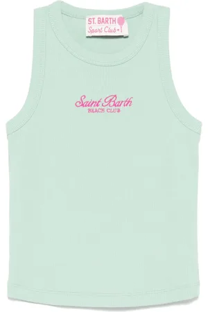 MC2 SAINT BARTH Blue tank top