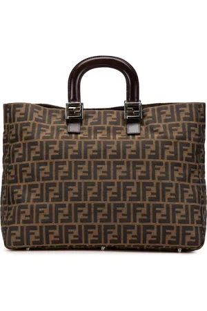 Fendi 2000-2010 Large Zucca Canvas Twins tote bag