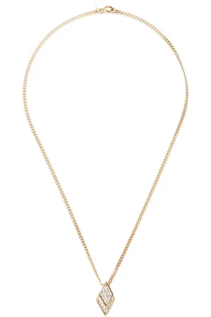 Dior 1990-2015 rhinestone-embellished pendant necklace