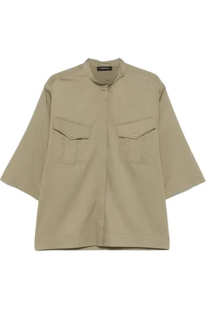 BARBARA BUI Band-collar shirt