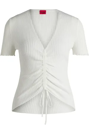 HUGO BOSS Ribbed-knit T-Shirt