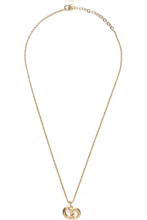 Dior 1990-2015 logo-pendant necklace