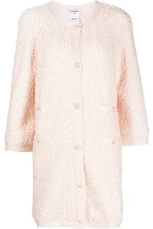 CHANEL Frilled round-neck jacket
