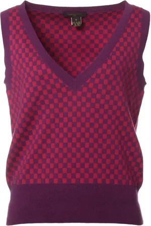 LOUIS VUITTON 1990-2010s checkerboard vest
