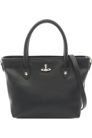 Vivienne Westwood 2020s Orb-plaque leather tote bag