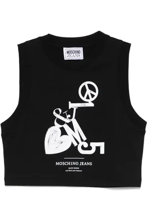 Moschino Logo-print top