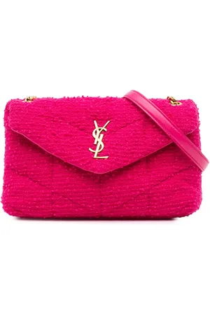 Saint Laurent 2021 Toy Boucle Tweed LouLou Puffer crossbody bag
