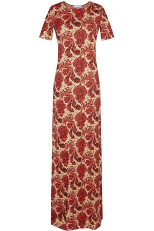 Paco rabanne Paisley-print maxi dress