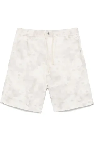 Maison Kitsuné Printed denim shorts