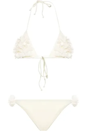 LA REVECHE Shayna faux-flower bikini