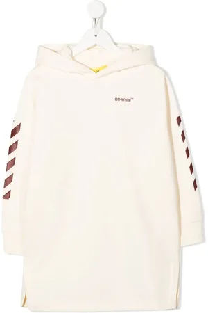 OFF-WHITE Logo-print hoodie dress