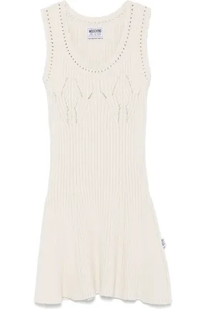 Moschino Ribbed-knit mini dress