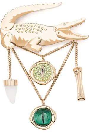 Lacoste Charm-detail brooch