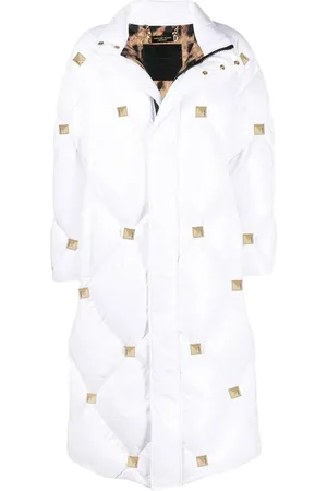 Philipp Plein Studded quilted puffer down jacket