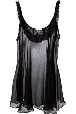Gilda & Pearl Bardot sheer slip dress