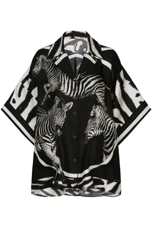 Dolce & Gabbana Zebra-print twill shirt