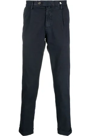 MYTHS Mid-rise slim-cut trousers
