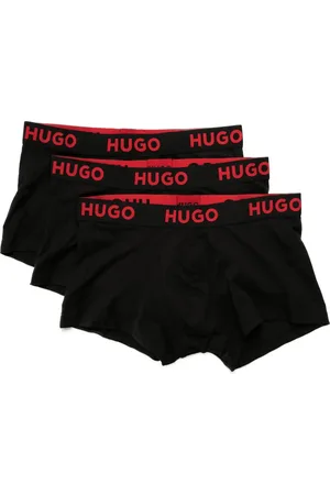 HUGO BOSS Logo-waistband lyocell-blend boxers (pack of three)