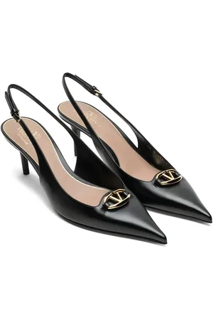 VALENTINO GARAVANI VLogo Signature leather slingback pumps