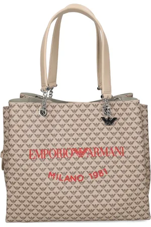 Emporio Armani Monogram-pattern tote bag