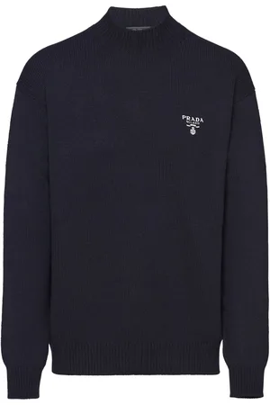 Prada Logo-intarsia cashmere jumper