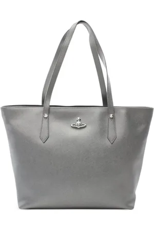 Vivienne Westwood 2020s Orb-plaque leather tote bag