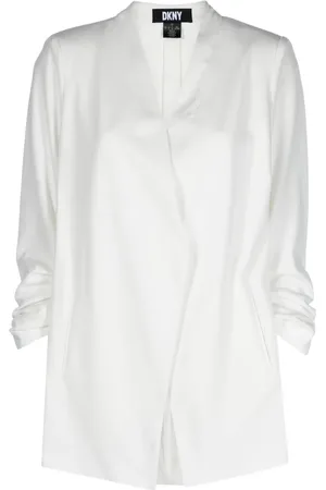 DKNY V-neck long-sleeve blazer