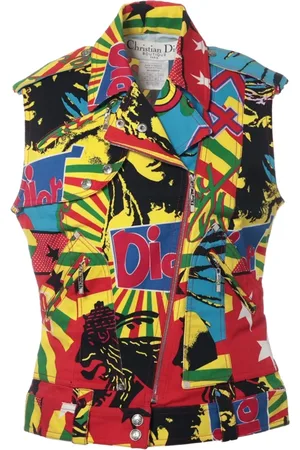 Dior 2004 graphic-print cotton vest