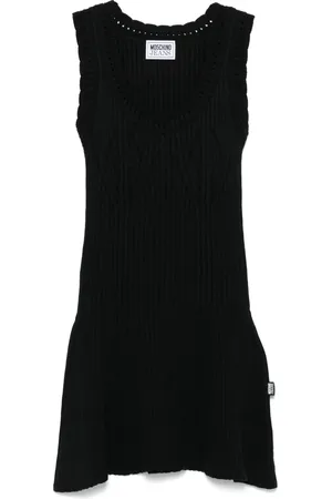 Moschino Ribbed-knit mini dress