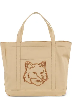 Maison Kitsuné Logo-embroidered tote bag